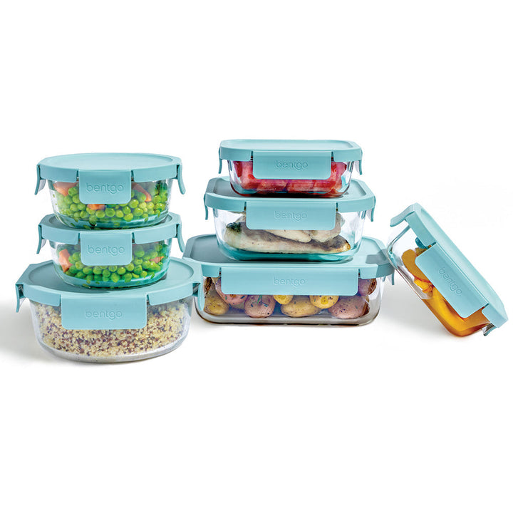 Bentgo Glass Leak-Proof Food Storage Set (14-Piece) C0